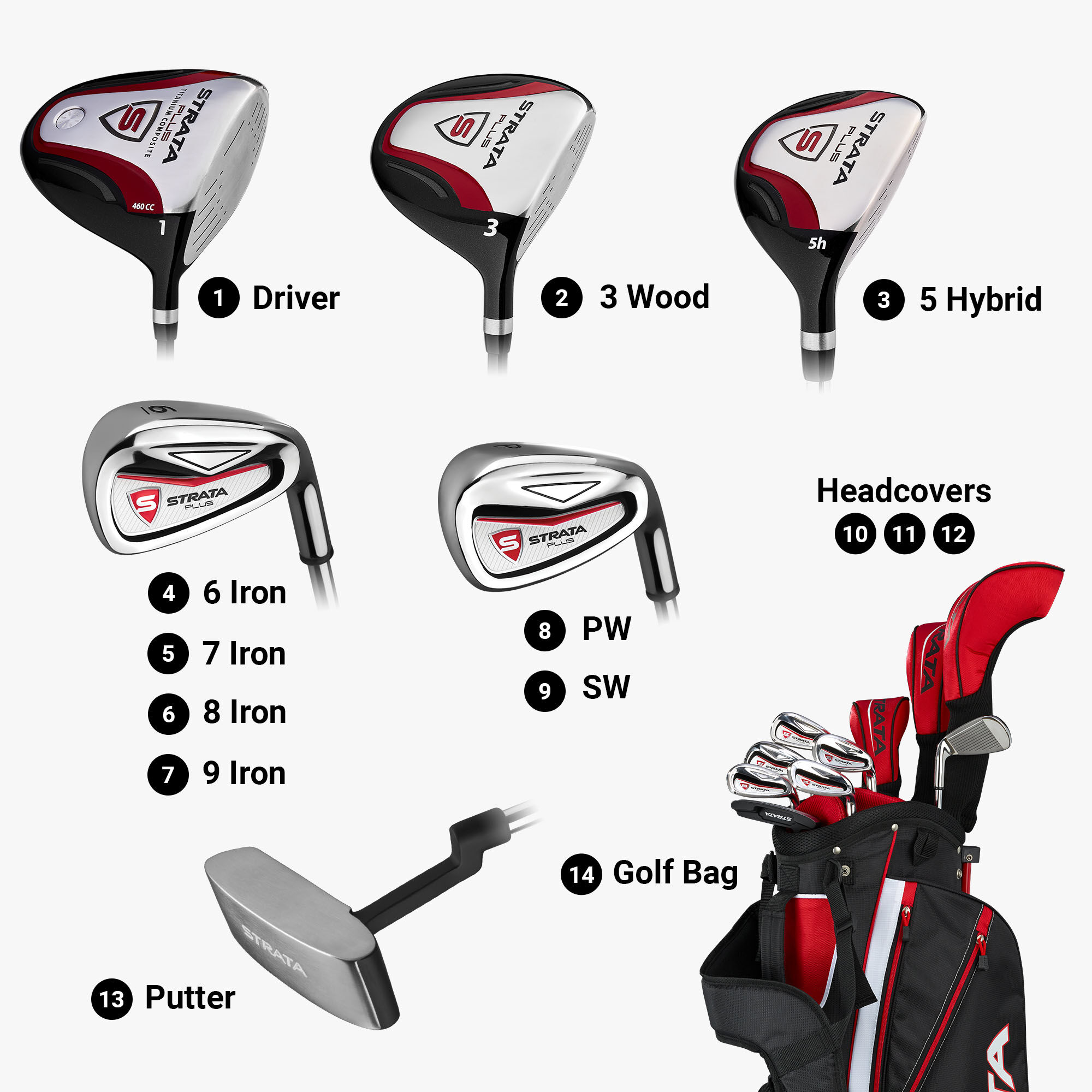 Strata Plus 14-Piece Men's Golf Club Set | Callaway Golf