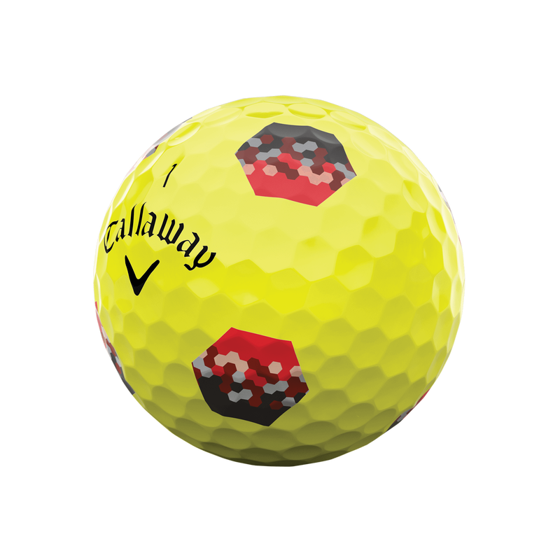 Chrome Tour TruTrack Yellow Golf Balls - View 2