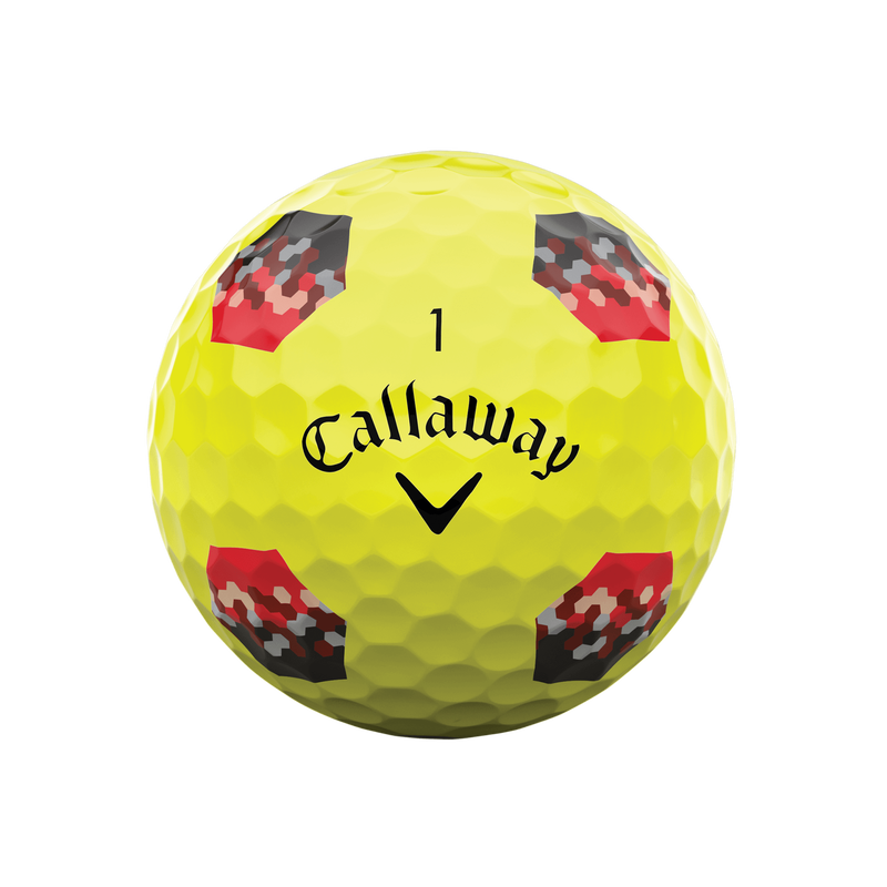 Chrome Tour TruTrack Yellow Golf Balls - View 3