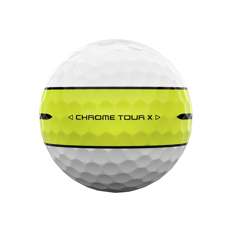 Chrome Tour X 360 Yellow Stripe Golf Balls - View 4
