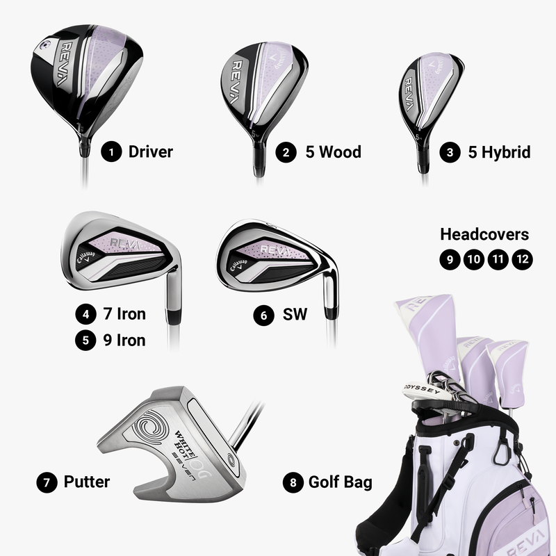 Women’s REVA 8-Piece Stand Bag Complete Set - View 4