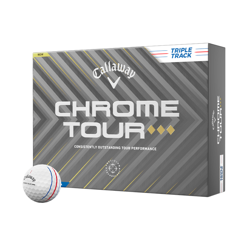 Chrome Tour Triple Diamond Triple Track Golf Balls - View 1
