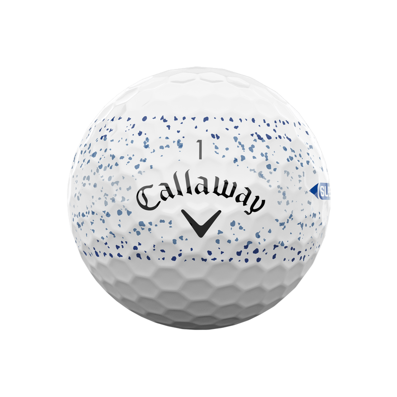 Supersoft Splatter 360 Blue Golf Balls