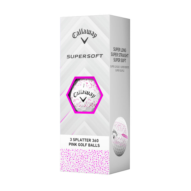 Supersoft Splatter 360 Pink Golf Balls - View 4