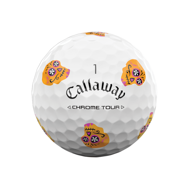 Chrome Tour Día de los Muertos Golf Balls - View 5