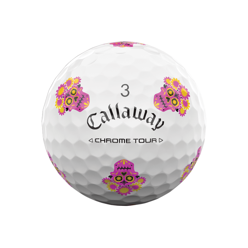 Chrome Tour Día de los Muertos Golf Balls - View 9