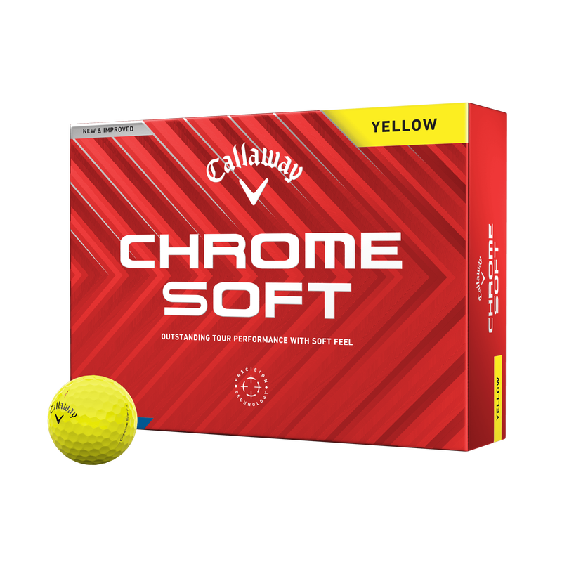 Chrome Soft Yellow Golf Balls - View 1