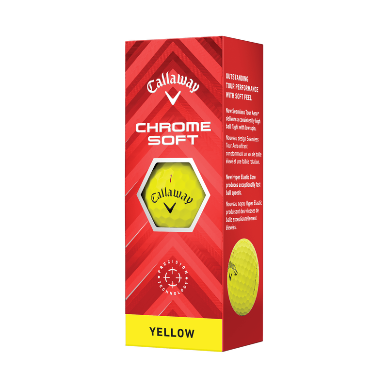 Chrome Soft Yellow Golf Balls - View 4