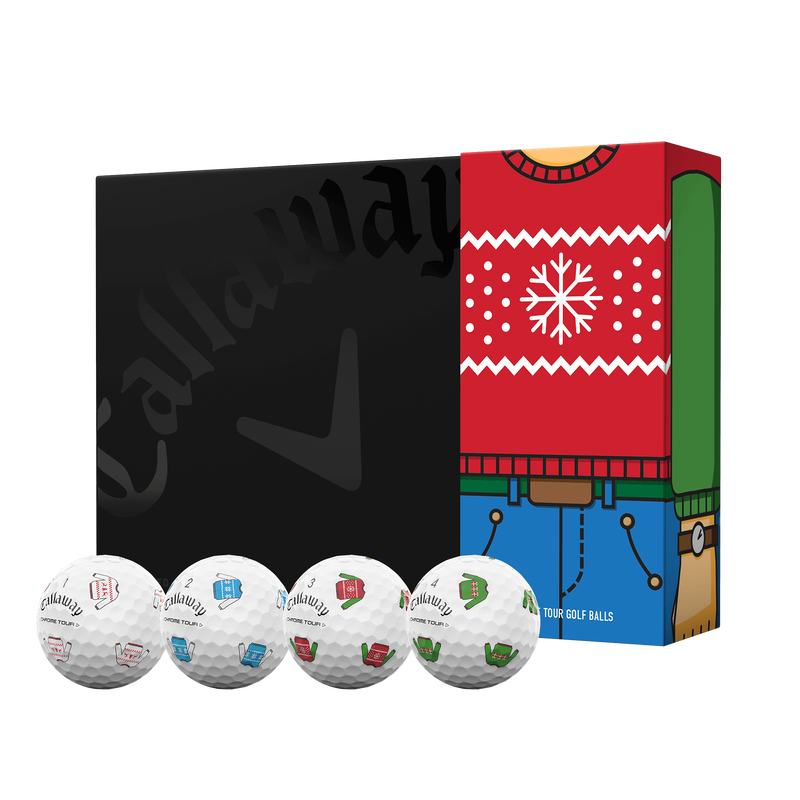 Chrome Tour Ugly Sweater Golf Balls - View 1