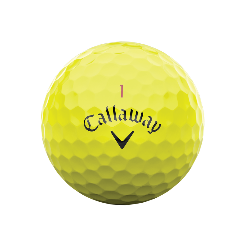 Chrome Tour Yellow Golf Balls - View 3