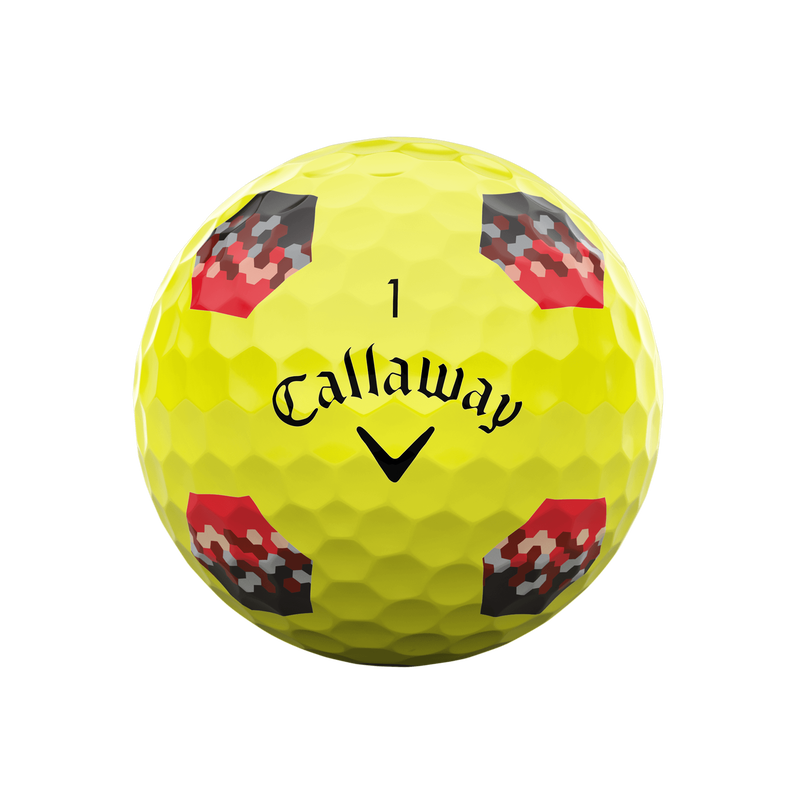 Chrome Tour X TruTrack Yellow Golf Balls - View 3