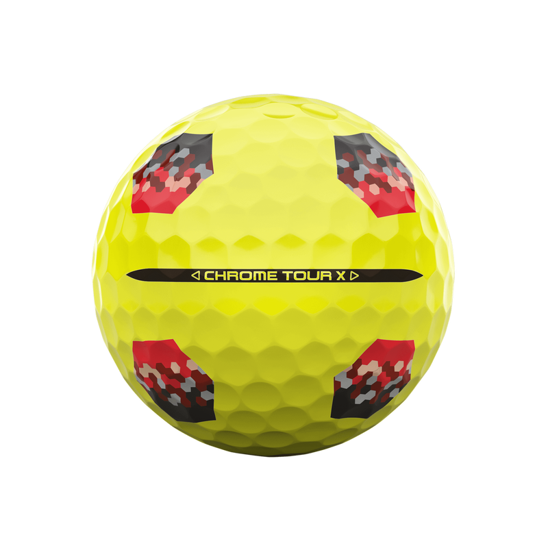 Chrome Tour X TruTrack Yellow Golf Balls - View 4