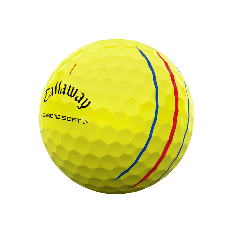 Chrome Soft Triple Track Yellow Golf Balls - View 2