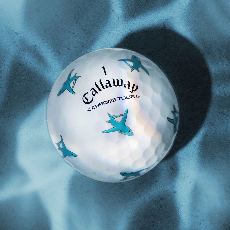 Chrome Tour Sharks Golf Balls - View 3