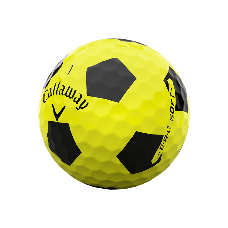 E&bull;R&bull;C Soft Truvis Yellow Golf Balls - View 2