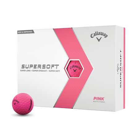 Balles de golf Supersoft Matte Rose