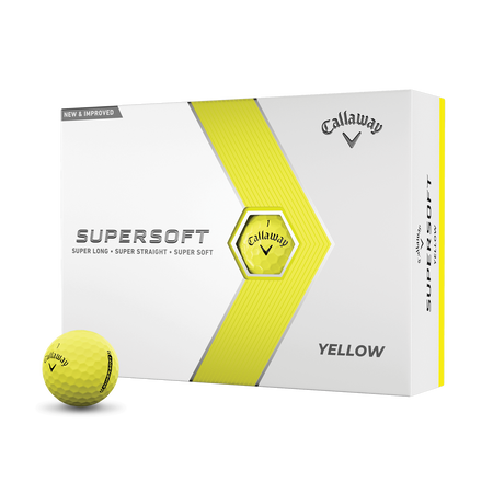 Balles de golf Supersoft Jaune