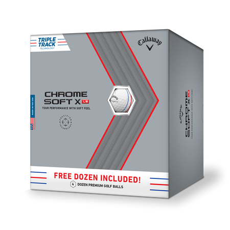Chrome Soft X LS Triple Track 4 Dozen Golf Balls