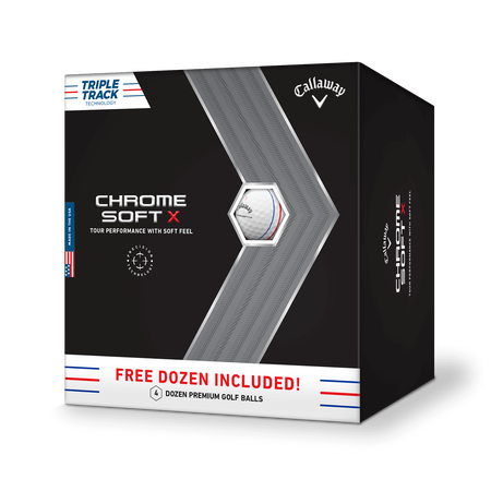 Chrome Soft X Triple Track 4 Dozen Golf Balls