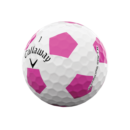 Limited Edition Chrome Soft Truvis Pink Golf Balls