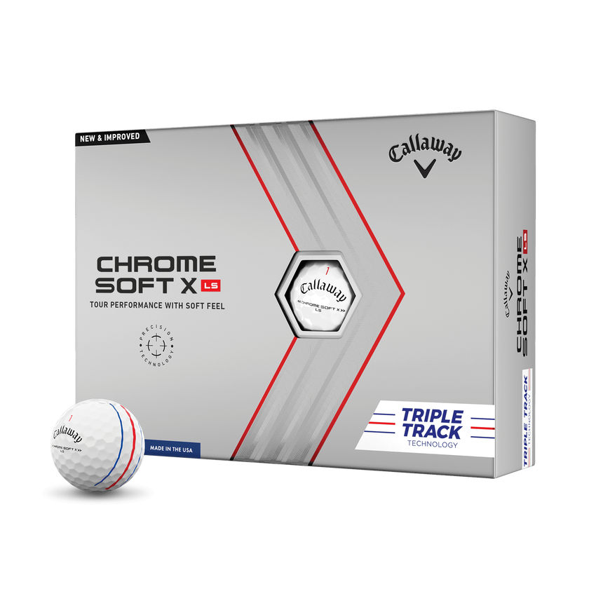 Balles de golf Chrome Soft X LS Triple Track - View 1