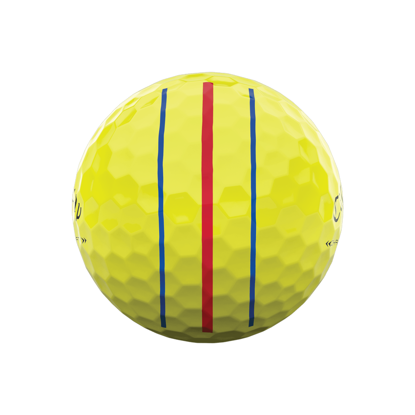 Balles de golf Chrome Soft X Triple Track jaunes - View 4