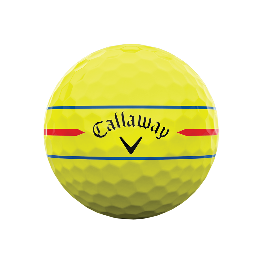 Balles de golf Chrome Soft 360 Triple Track jaunes - View 3