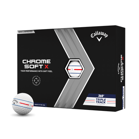 Chrome Soft X 360 Triple Track Golf Balls
