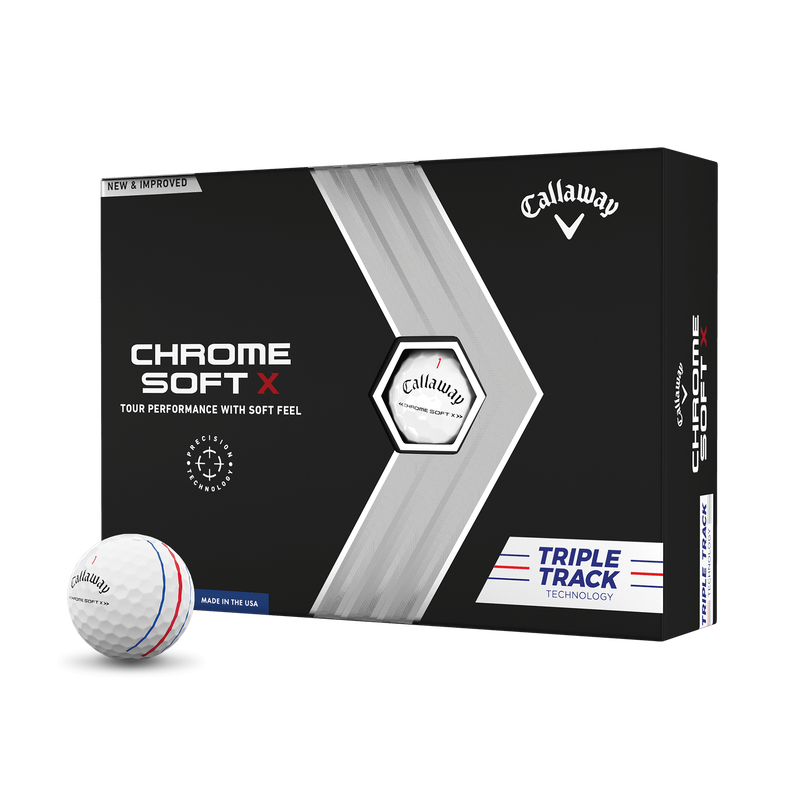 Balles de golf Chrome Soft X Triple Track - View 1