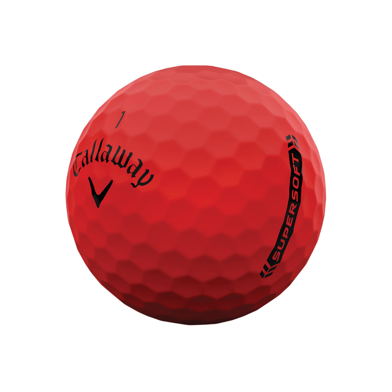 Balles de golf Supersoft Matte Rouge - View 2