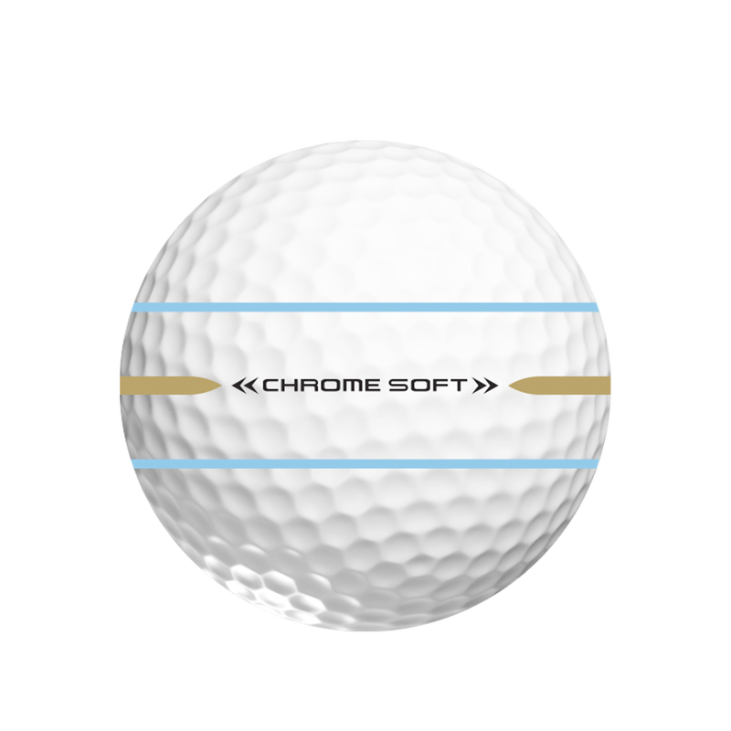 Limited Edition Chrome Soft 22 360 Triple Track 'Good Good' Golf Balls - View 4