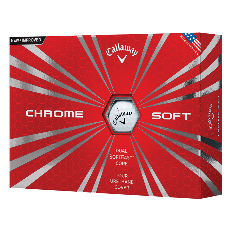 Chrome Soft Logo Golf Balls - View 1