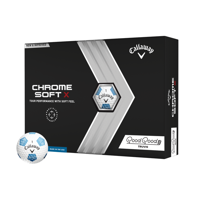 Limited Edition Chrome Soft X 22 Truvis 'Good Good' Golf Balls - View 1