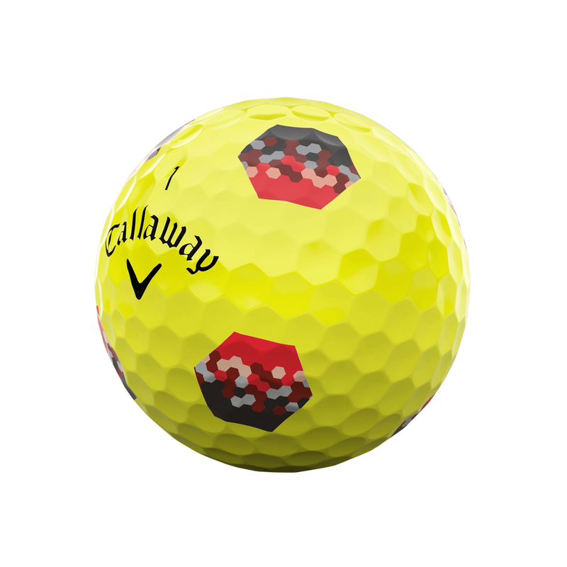 Balles de Golf Chrome Tour X TruTrack Jaunes - View 2