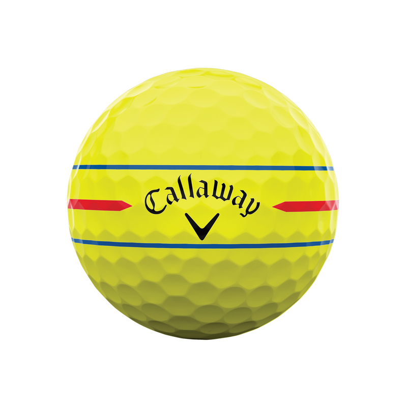 Balles de Golf Chrome Tour X 360 Triple Track Jaune - View 3