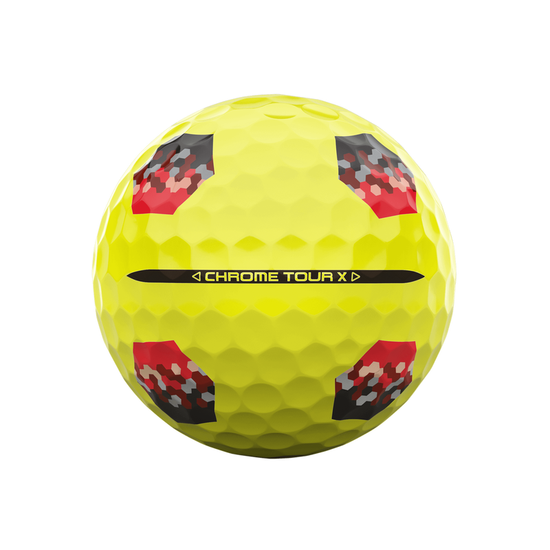 Balles de Golf Chrome Tour X TruTrack Jaunes - View 4