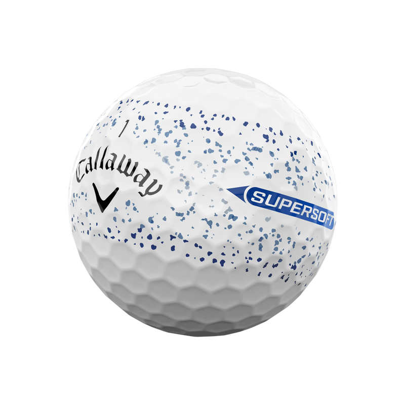Ballons de golf Supersoft Splatter 360 Blue - View 2