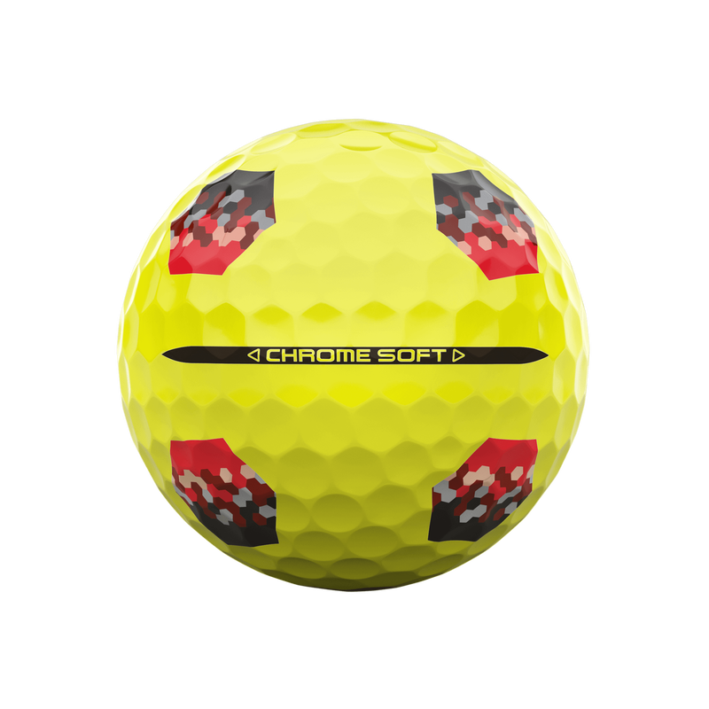 Ballons de golf Chrome Soft TruTrack Jaune - View 4