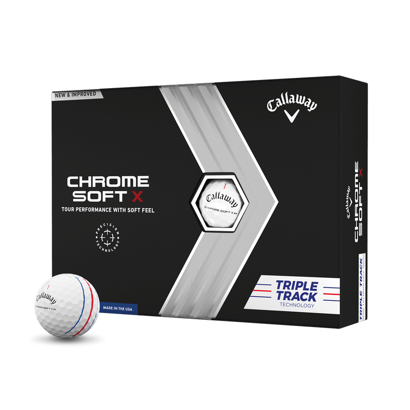 Ballons de golf Chrome Soft X Triple Track - View 1