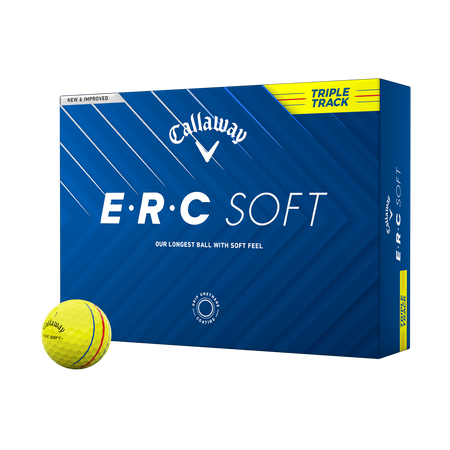 Balles de golf jaunes E•R•C Soft