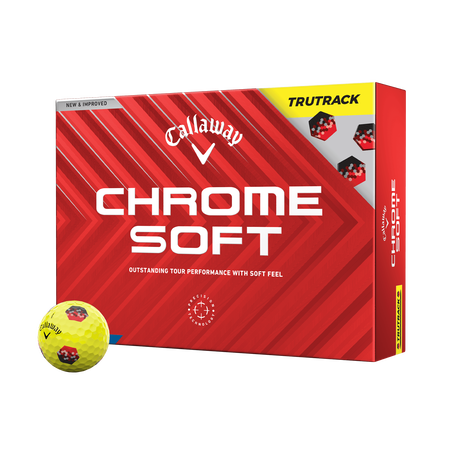 Ballons de golf Chrome Soft TruTrack Jaune