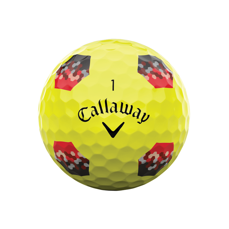Balles de golf Chrome Tour TruTrack Jaunes - View 3