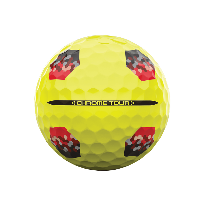 Balles de golf Chrome Tour TruTrack Jaunes - View 4