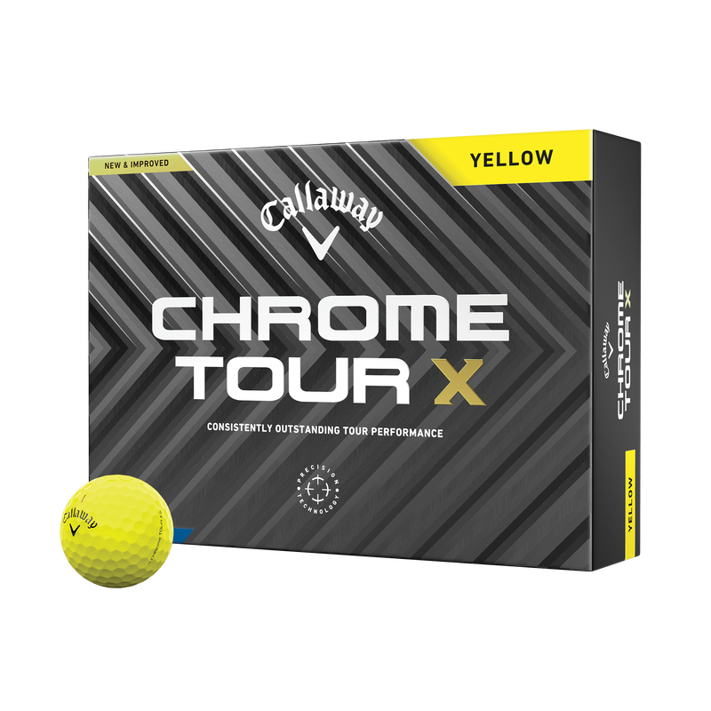 Balles de golf Chrome Tour X Yellow - View 1