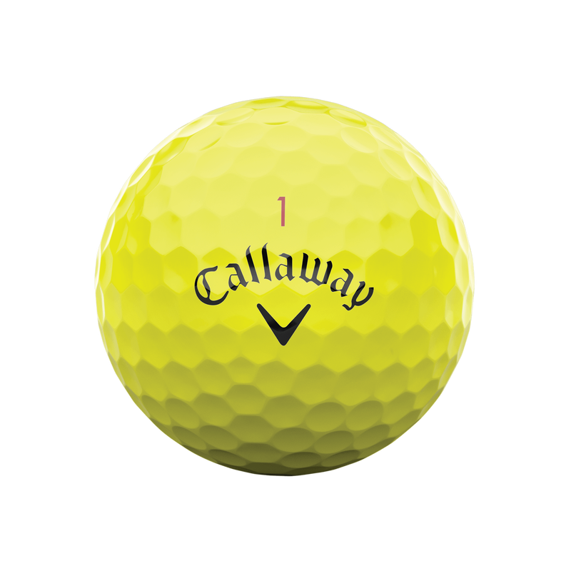 Balles de golf jaunes Chrome Tour - View 3