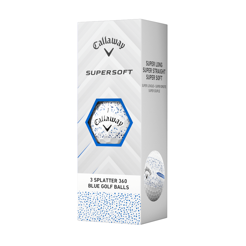Ballons de golf Supersoft Splatter 360 Blue - View 4