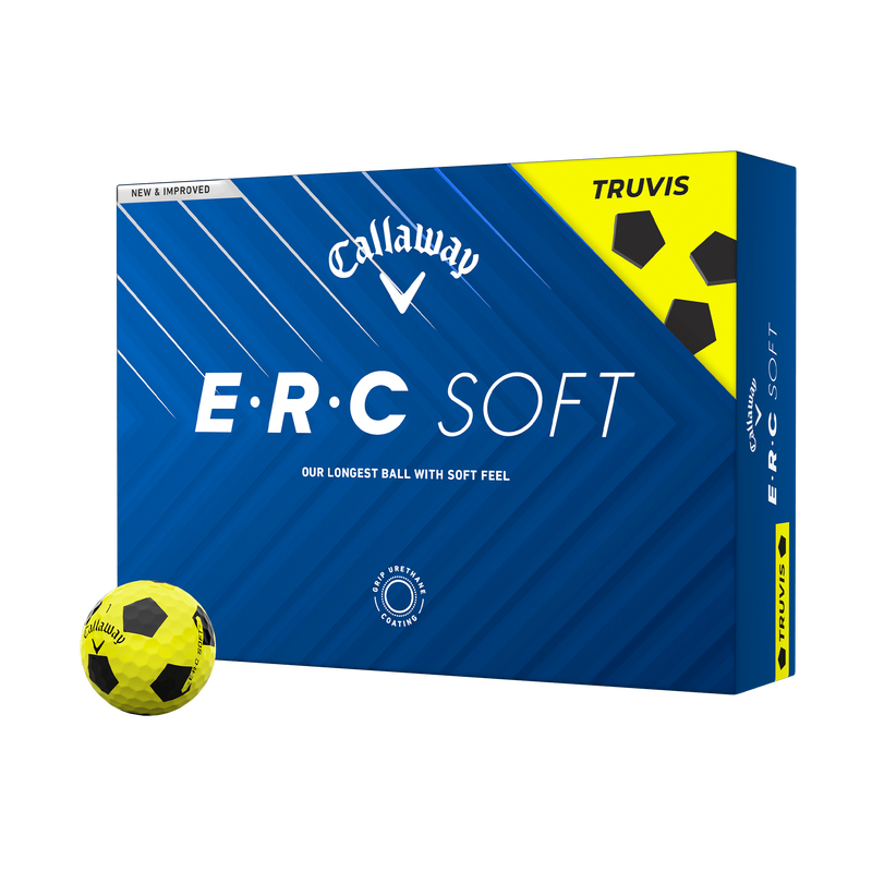 Balles de golf E•R•C Soft Truvis Jaunes - View 1