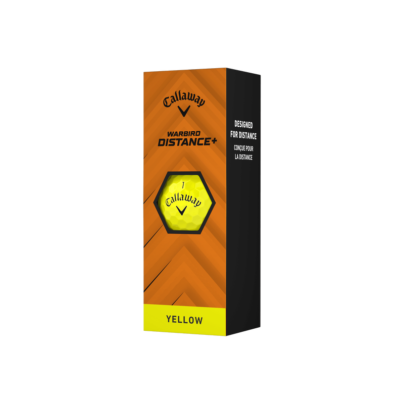 Balles de golf Warbird Distance+ Jaunes - View 4