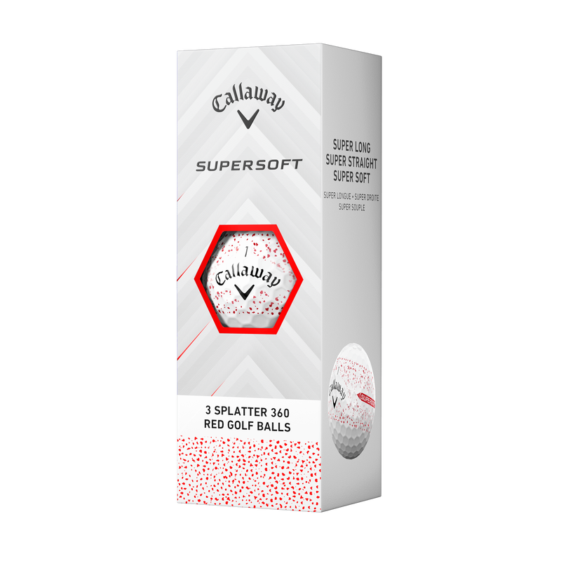 Balles de golf Supersoft Splatter 360 Rouge - View 4