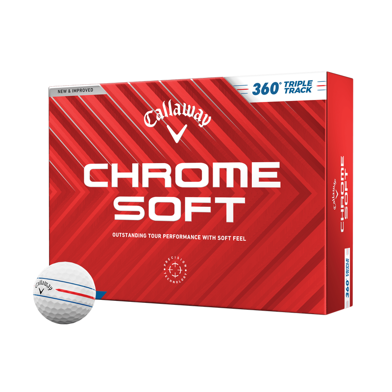 Balles de golf Chrome Soft 360 Triple Track - View 1